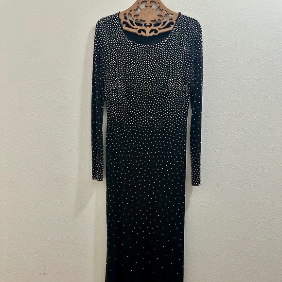 XScape Women's Maxi Sequin Dress - Picture 2 of 5